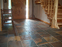 Foyer with China Slate Floor