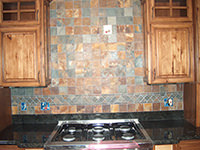 Slate Kitchen Backsplash