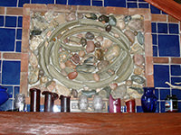 Stonework Detail over Mantel