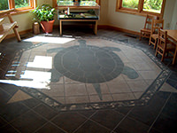 Mosaic &ldquo;Turtle&rdquo; Floor Design (back)