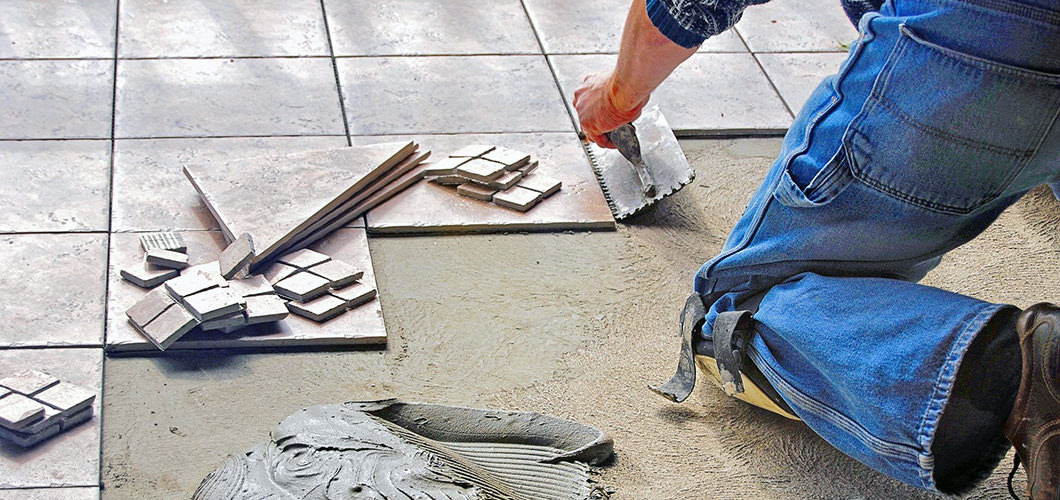 Residential and commercial tile setting.